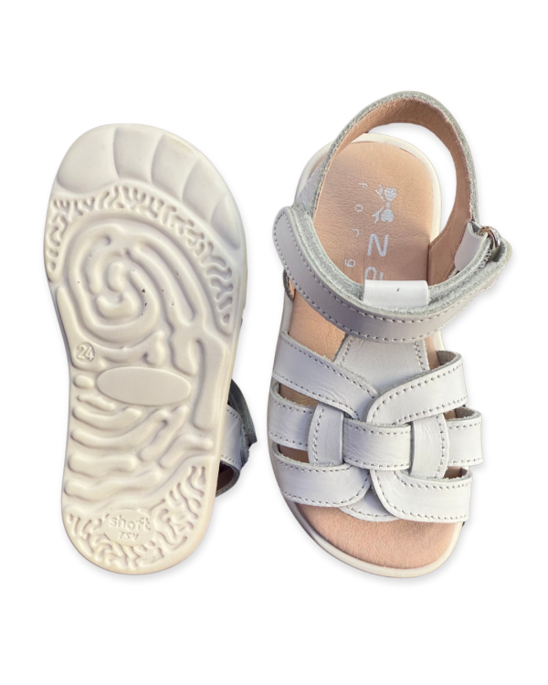 Sandalia unisex respetuoso barefoot blanca