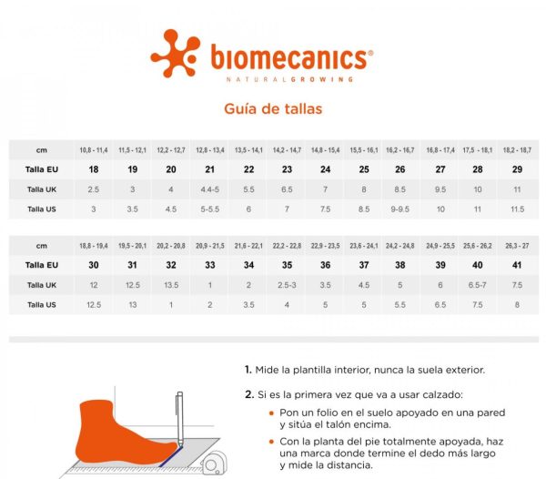 Guia de tallas biomecanics