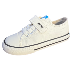 Deportiva blanca negro mustang