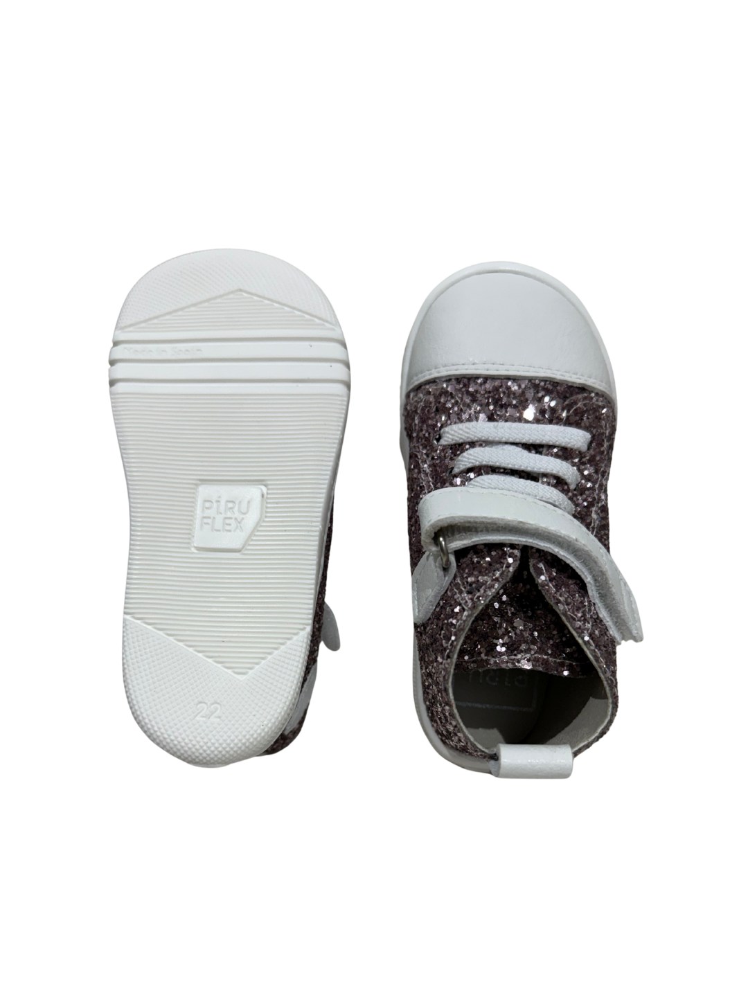 Zapatilla piel y glitter piruflex - Imagen 2