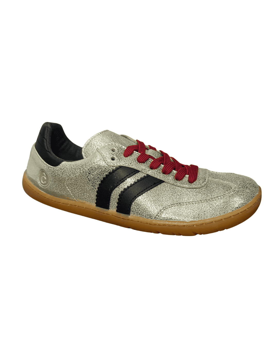 Zapatilla Coqueflex mujer en color platino dorado con detalles en negro y suela de goma. Perfecta pa.