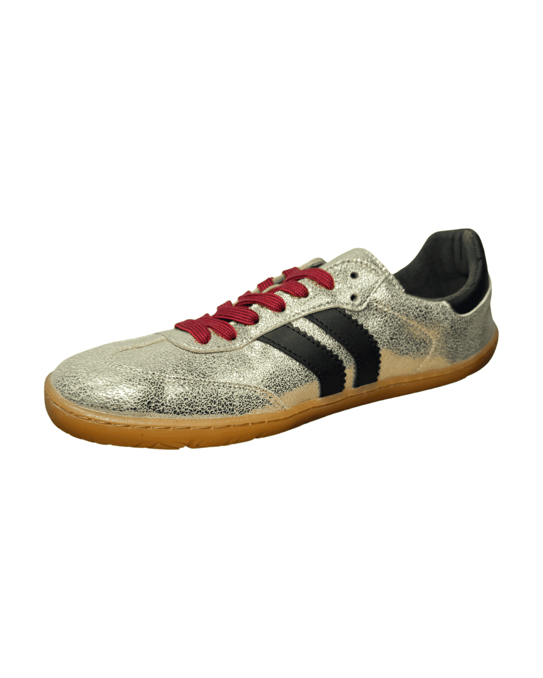 Zapatilla Coqueflex mujer en color platino dorado con detalles en negro y suela de goma. Perfecta pa.