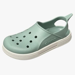 Boatilus Cloggy infantil verde menta — sandalia respetuosa para piscina y playa